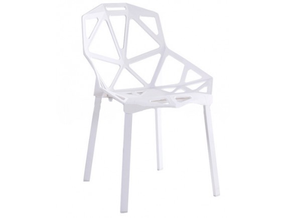 เก้าอี้โมเดิร์น PP รุ่น M-13010 สีขาว                             